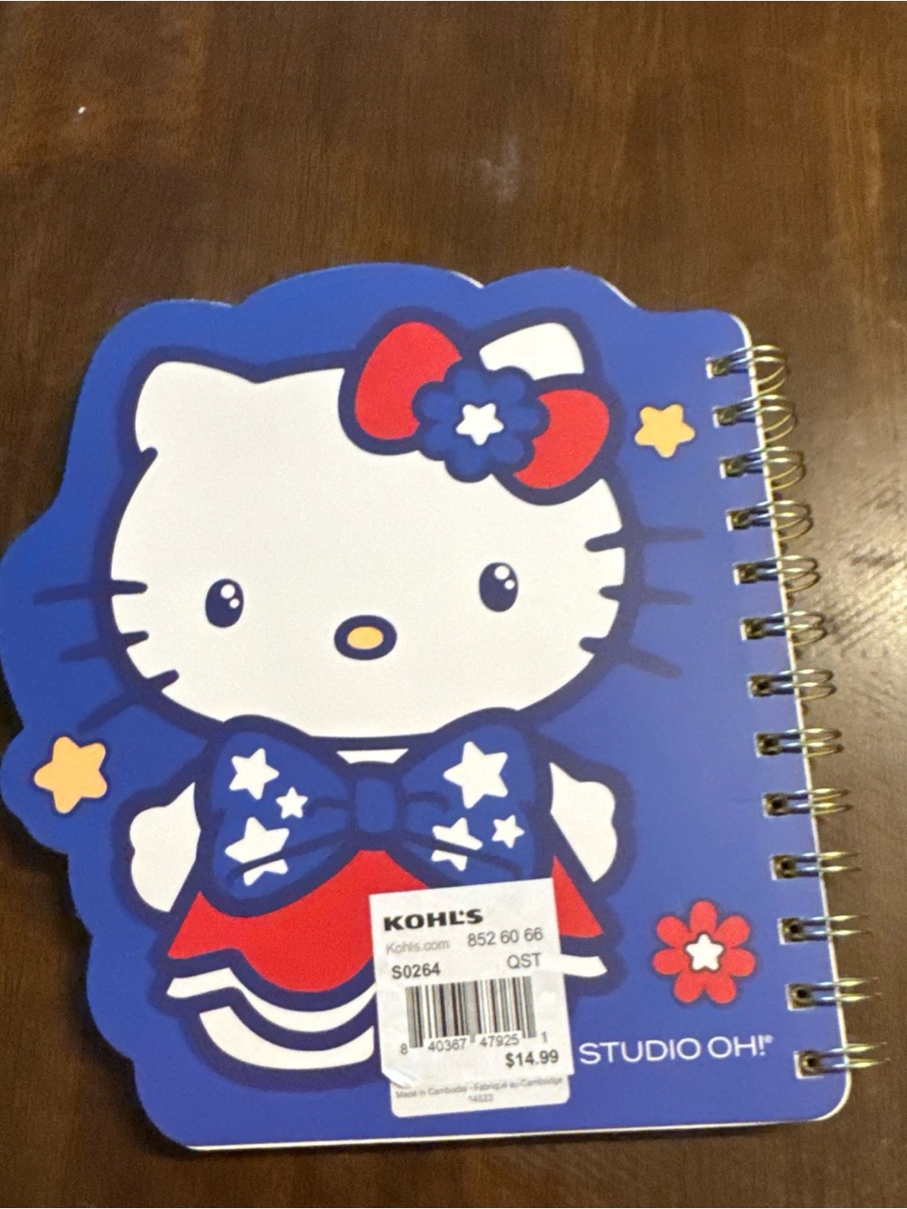 Hello Kitty Notebook - Blue, Red & White - Picture 3 of 5